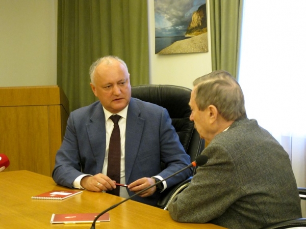 Экс-президент Молдавии Игорь Додон стал гостем фонда &laquo;Русский мир&raquo;