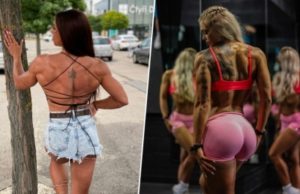 7 лучших женских тату на спинах фитнес-моделей — фото