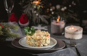 Салат Оливье классический с колбасой и горошком: пошаговый рецепт с фото