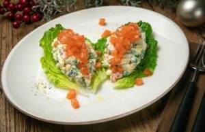 Салат оливье с красной рыбой: пошаговый рецепт с фото