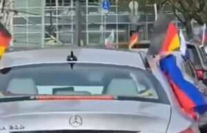 В Кёльне прошёл автопробег в поддержку России и против отправки оружия на Украину