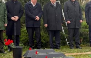 На советском кладбище в Германии захоронили останки 39-ти красноармейцев