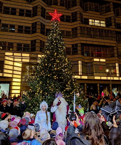 Дед Мороз зажег новогоднюю елку Русского дома в Берлине Дед Мороз зажег новогоднюю елку Русского дома в Берлине