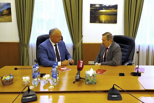 Дом русского зарубежья и фонд &laquo;Русский мир&raquo; посетил экс-президент Молдовы Игорь Додон