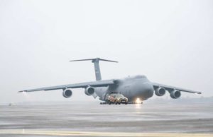 Военно-транспортный самолёт Lockheed C-5M Super Galaxy подал сигнал тревоги над Турцией