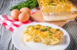 Омлет в духовке пышный как в детском саду: пошаговый рецепт