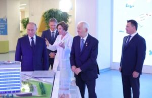 Владимир Путин и Андрей Воробьев открыли детский медицинский центр имени Рошаля в Красногорске