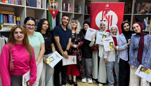 В Иорданском университете прошла встреча со студентами в день рождения Пушкина