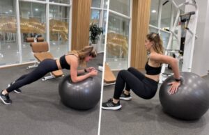 15 упражнений на фитболе для похудения: комплекс тренировок