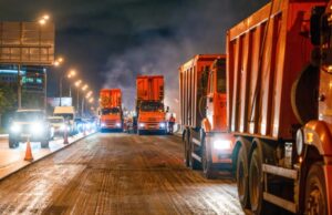 На Варшавском шоссе в Москве обновили дорожное покрытие