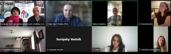 Тематический видеомост в Братиславе: студенты-практиканты погрузились в мир Льва Толстого